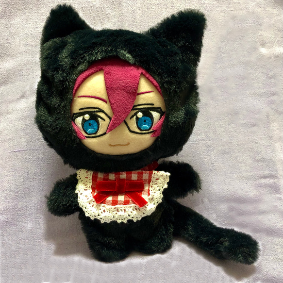 黒猫｜ぬいぐるみ服｜16-17cm用｜着ぐるみ｜ハンドメイド｜あんスタ｜新衣装