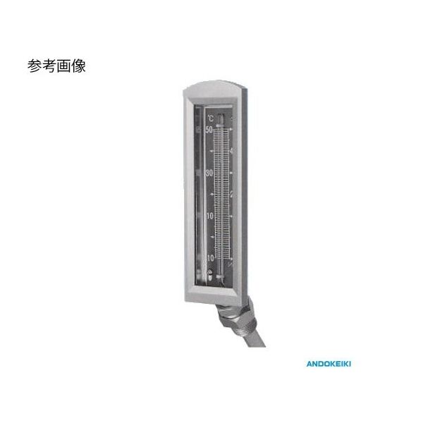 135平型保護枠入温度計(135型) ー10~50°C SUS304保護管付 L=100mm×φ15 AM135-1050-100H-S 1個（直送品）