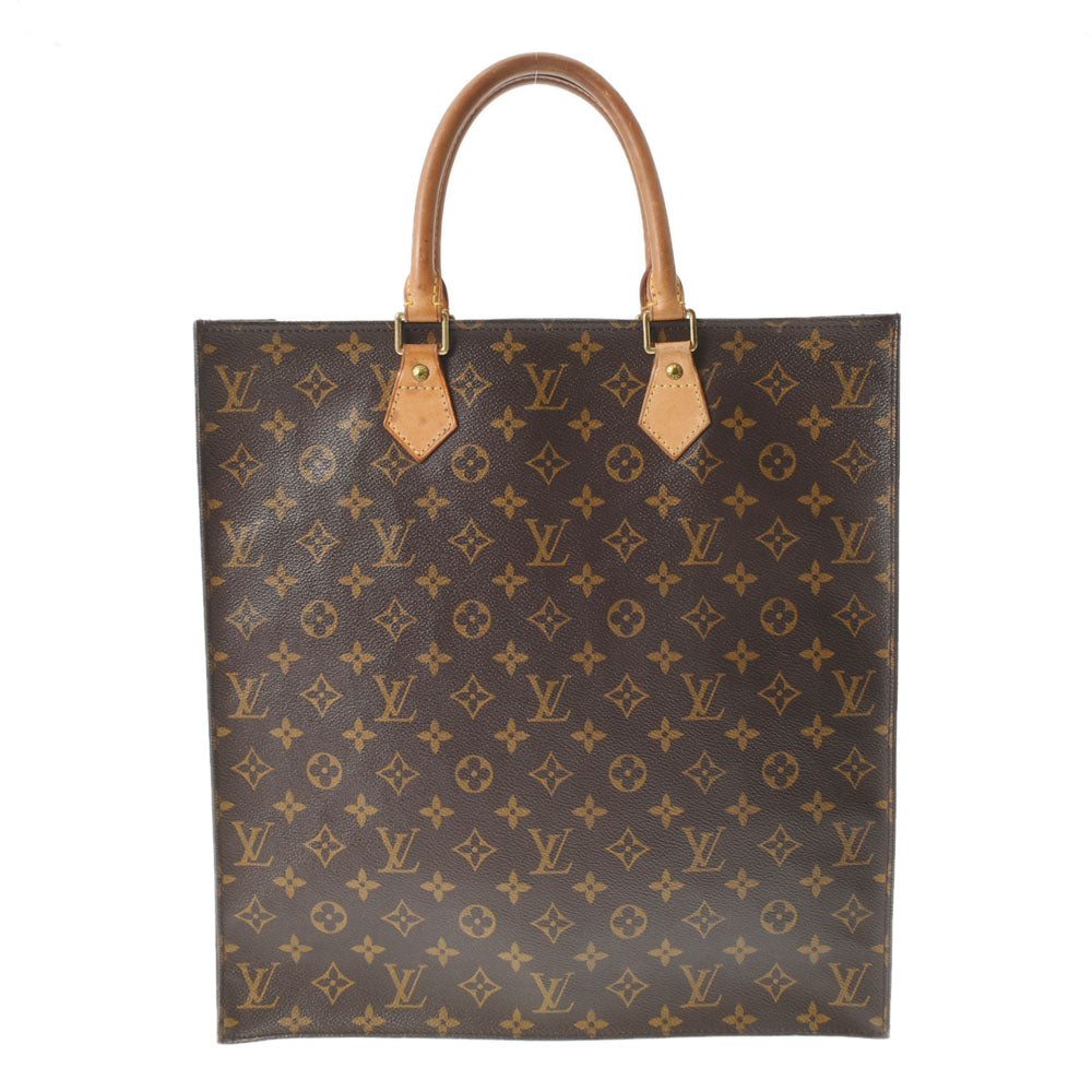 LOUIS VUITTON ルイヴィトン モノグラム サックプラ ブラウン M51140 ユニセックス モノグラムキャンバス トートバッグ Bランク 中古 