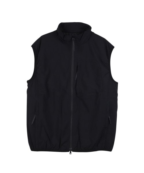 GRAMICCI グラミチ ベスト アウター ソフトシェル EQT パディング メンズ 薄い ナイロン SOFTSHELL EQT VEST ブラック グレー