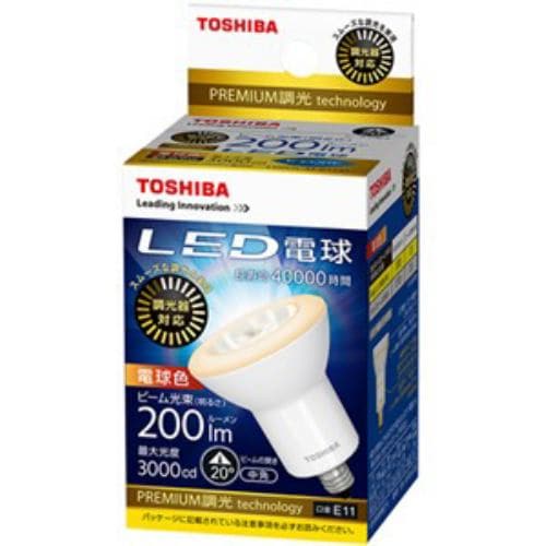 東芝 LDR7L-M-E11/D LED電球 ハロゲン球形 E11口金 電球色 200lm 調光器対応