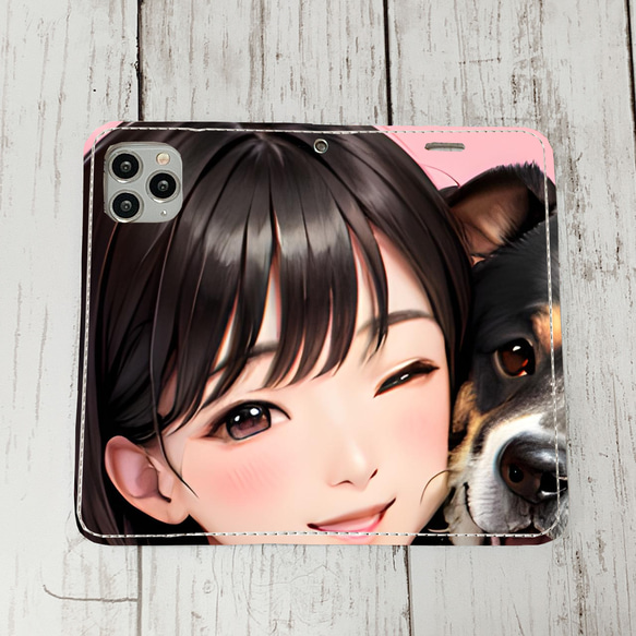 iphoneケース2-4-16 iphone 手帳 犬・イヌ・ワンちゃん 箱12 かわいい アイフォン iface