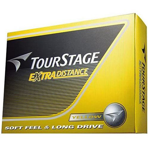 ブリヂストン TOURSTAGE EXTRA DISTANCE(ツアーステージ エキストラディスタンス)ボール 12球入 ゴルフボール TOURSTAGEイエロー