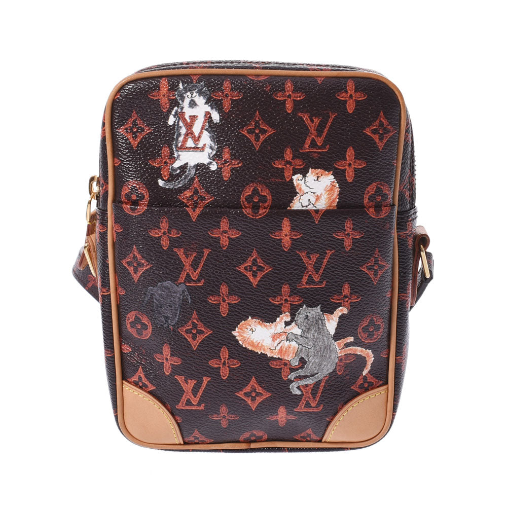 LOUIS VUITTON ルイヴィトン モノグラム キャットグラム パナムセット 片方のみ オレンジ M44399 レディース モノグラムキャンバス ショルダーバッグ Aランク 中古 