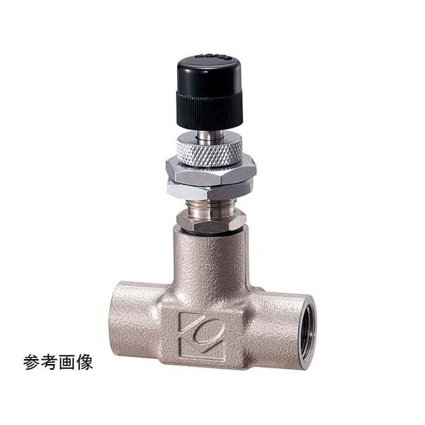 精密ニードルバルブ MODEL 2412 SERIES 2412-T-SS-1/4-H2O-0.1MPa-50mL/min-POM 1個（直送品）