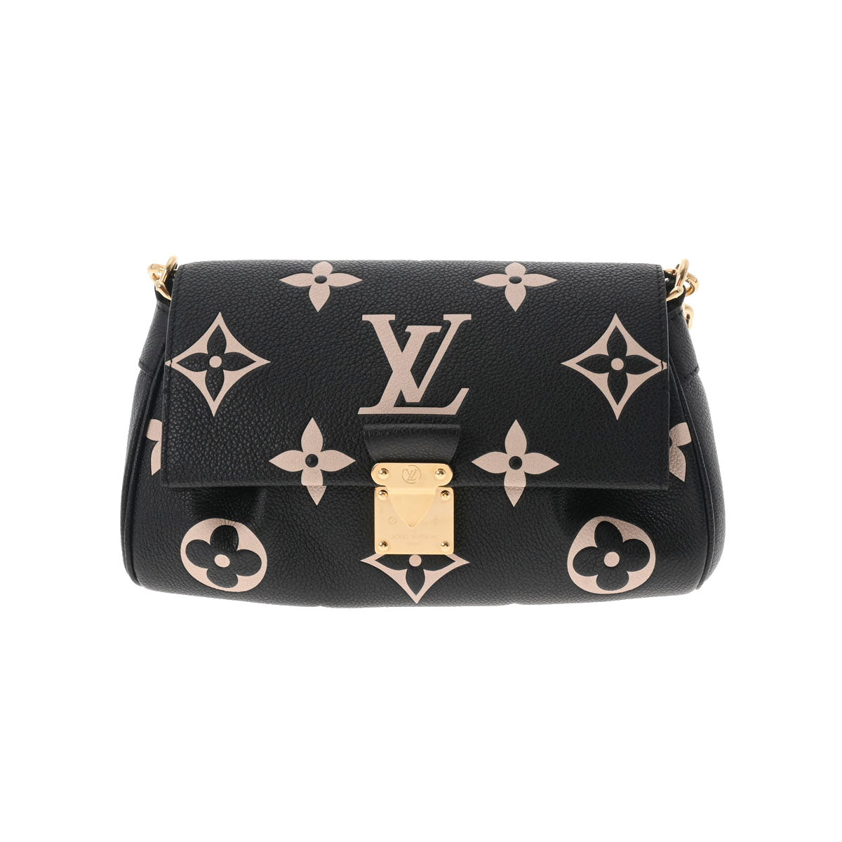 LOUIS VUITTON ルイヴィトン モノグラムアンプラント フェイボリット NM ブラック/ベージュ M45859 レディース モノグラムアンプラント ショルダーバッグ Aランク 中古 