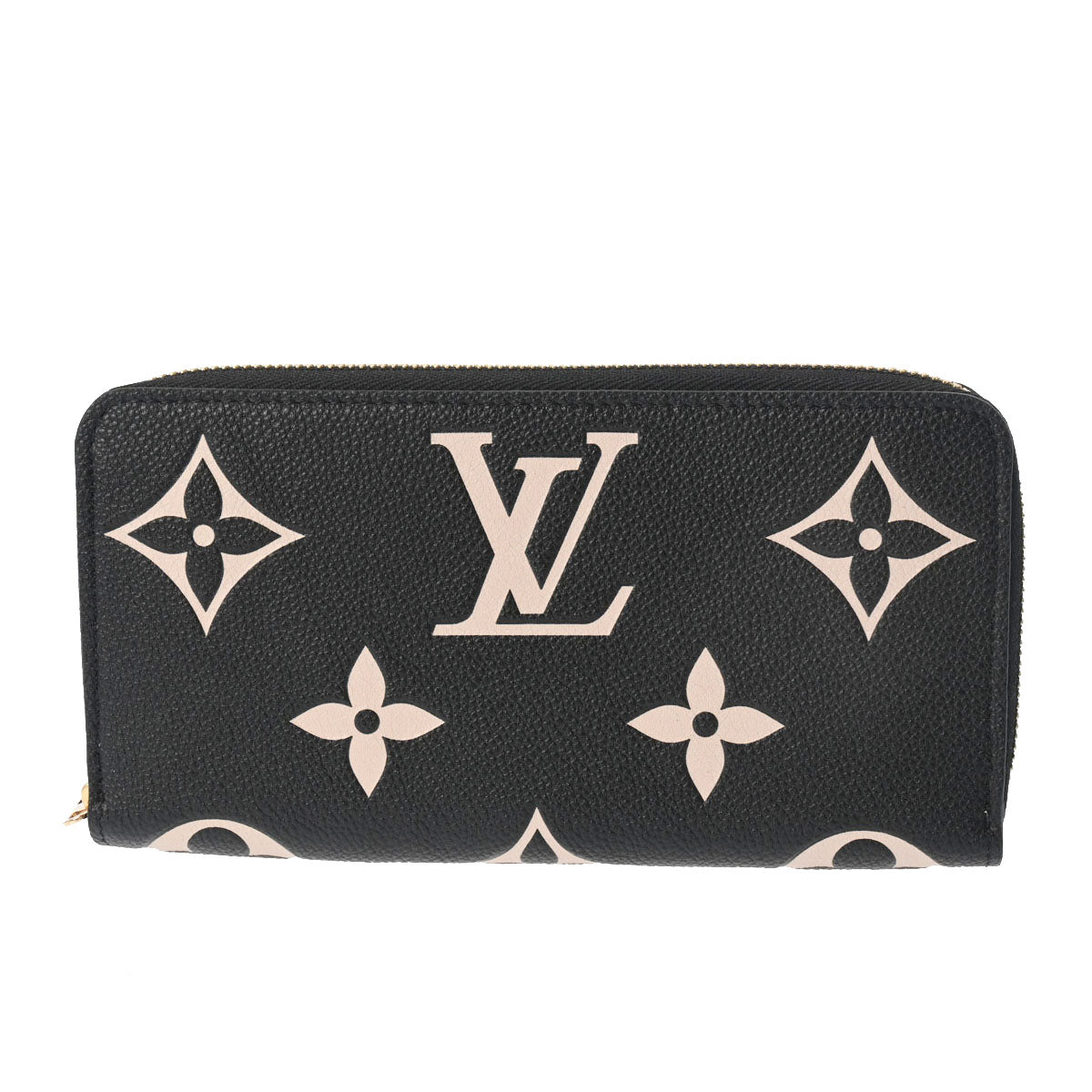 LOUIS VUITTON ルイヴィトン モノグラムアンプラント アンプラント ジッピーウォレット ブラック/ベージュ M80481 レディース レザー 長財布 未使用 