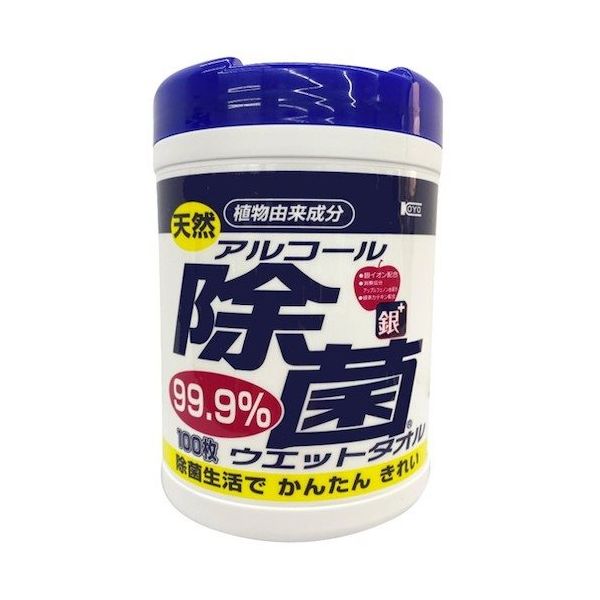 コーヨー化成 コーヨーカセイ まとめ買い 天然アルコール除菌ウエットタオル(ボトル100枚入り)768個 00-0431-768P 1式（直送品）