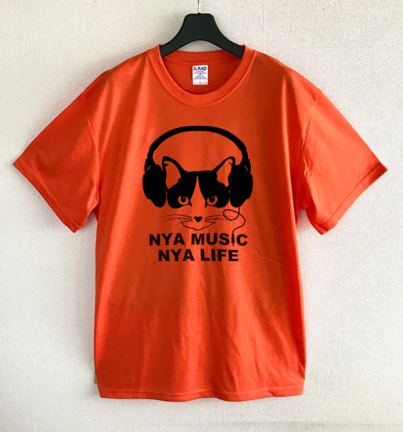 NYA MUSIC ORANGE / サマーTシャツ