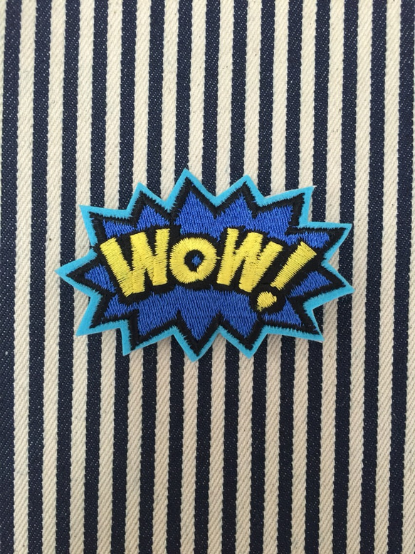 ワッペン アップリケ Wow