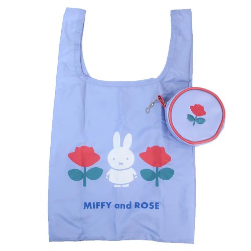 ミッフィー エコバッグ ショッピングバッグインポーチ MIFFY and ROSE BL ディックブルーナ スモールプラネット ポーチ付きショッピングバッグ お