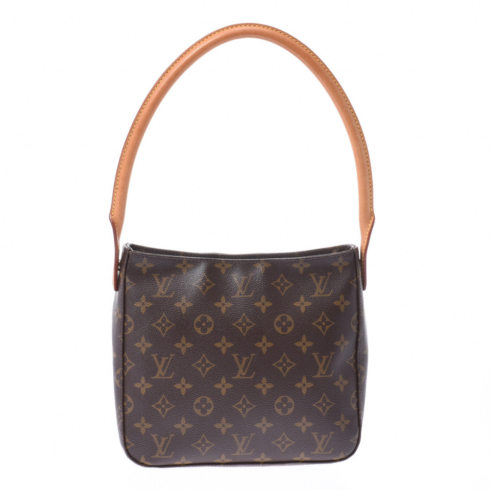 LOUIS VUITTON ルイヴィトン モノグラム ルーピングMM ブラウン M51146 レディース モノグラムキャンバス ショルダーバッグ Bランク 中古 