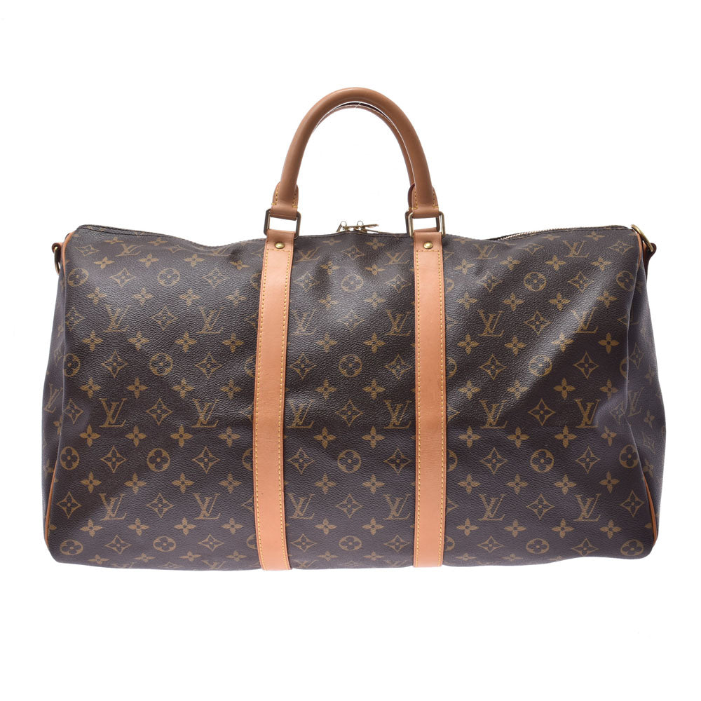 LOUIS VUITTON ルイヴィトンキーポル50  14145 ブラウン ユニセックス モノグラムキャンバス ボストンバッグ M41416   中古