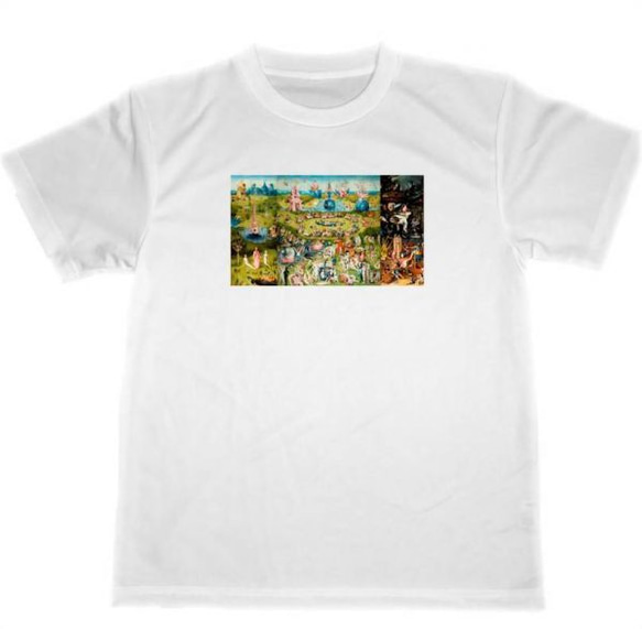 ヒエロニムス・ボス　ドライ　Tシャツ　名画　絵画　アート　グッズ　快楽の園