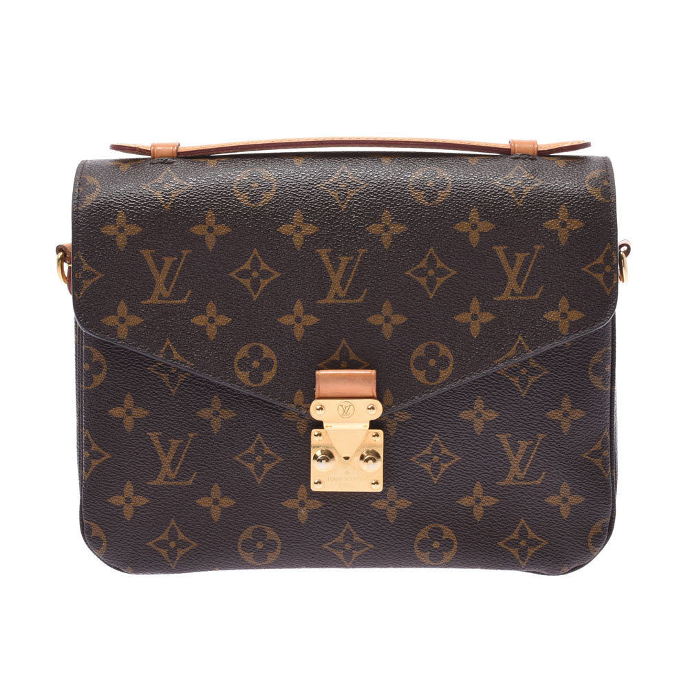 LOUIS VUITTON ルイヴィトン モノグラム  ポシェットメティスMM 2WAYバッグ ブラウン M44875 レディース モノグラムキャンバス ハンドバッグ ABランク 中古 