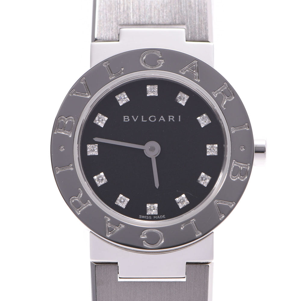 【2025の人気アイテム】 BVLGARI ブルガリブルガリブルガリ23 12Pダイヤ  レディース SS 腕時計  中古