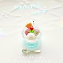 パステルアイス☆フランボワーズ&バニラ&マーブルアイス ミニチュアスイーツ ミニチュアアイス