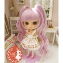 ミディブライス ウィッグ 姫バングツーテール フレンチラベンダー 10インチ/ドール Blythe