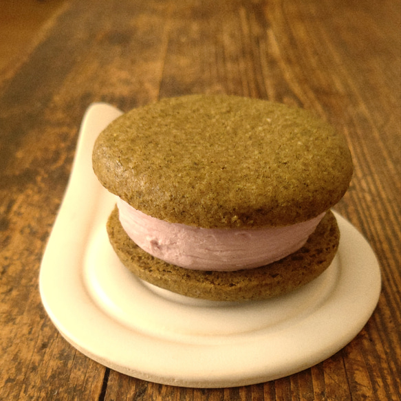 米粉クッキーサンド（いちご） 3個 - Vegan cream cookie sandwich strawberry -