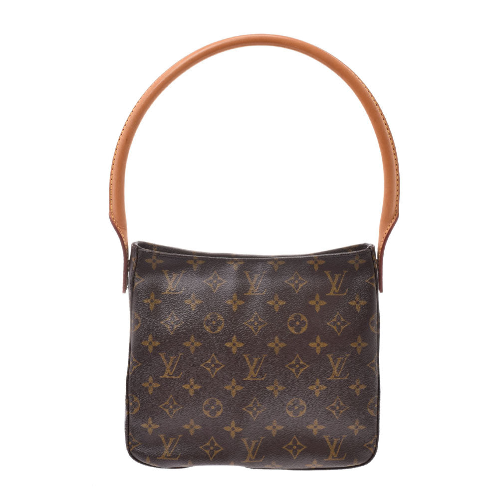 LOUIS VUITTON ルイヴィトンルーピングMM USA製  モノグラム ブラウン ユニセックス モノグラムキャンバス ショルダーバッグ M51146  中古