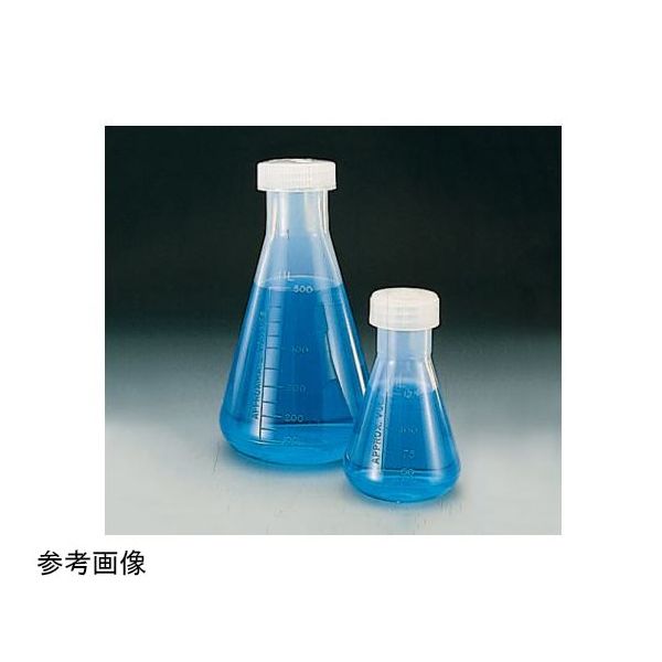 サーモフィッシャーサイエンティフィック 三角フラスコ(PMP)(スクリューキャップ付き) 500mL 4109-0500JP 1箱(4本)（直送品）