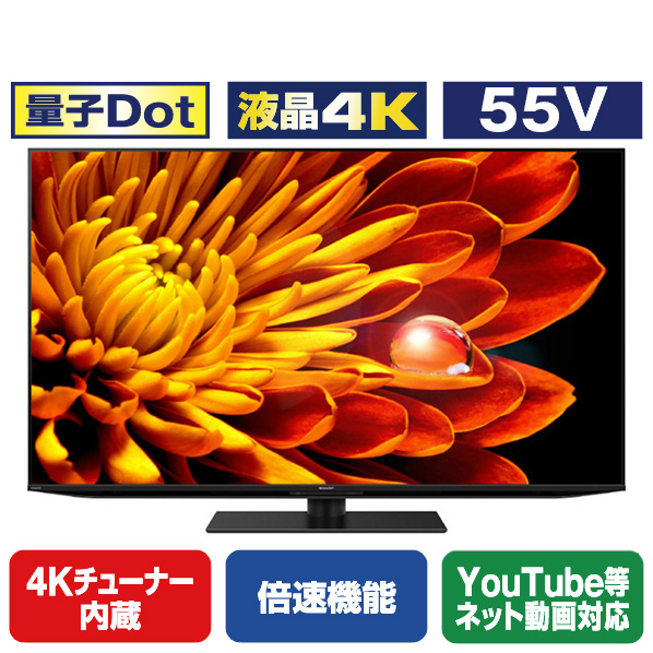 シャープ 55V型4Kチューナー内蔵4K対応液晶テレビ AQUOS XLED 4TC55EP1