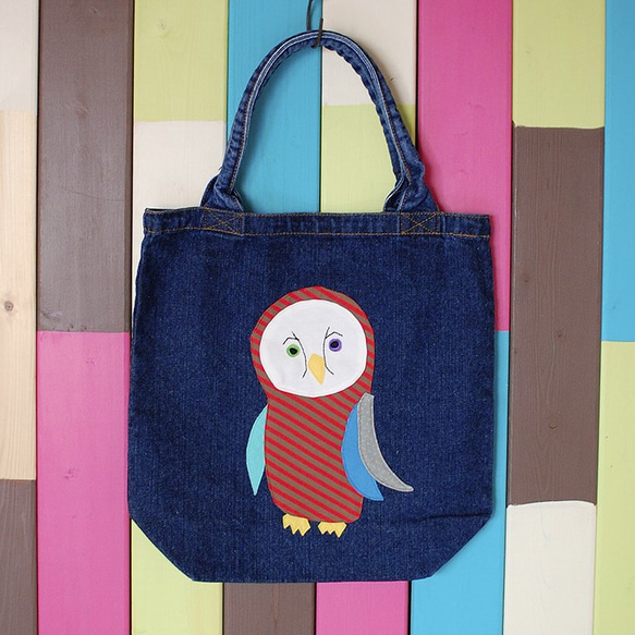 OWL_Denim Bag_L size