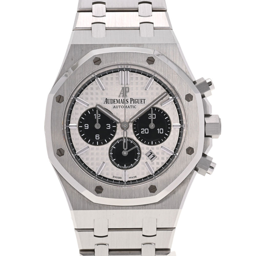 AUDEMARS PIGUET オーデマピゲ ロイヤルオーク クロノグラフ 26331ST.OO.1220ST.03 メンズ SS 腕時計 自動巻き シルバー/ブラック文字盤 Aランク 中古 