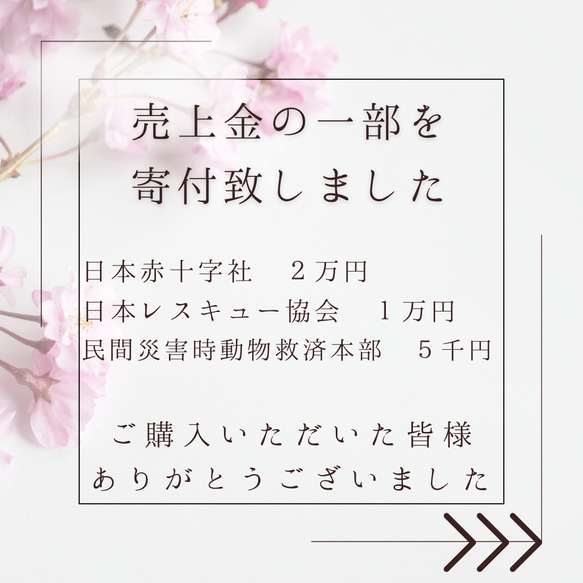 【４/２０更新】寄附ご報告