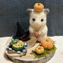 ハムスター????ハロウィン????かぼちゃ　羊毛フェルト