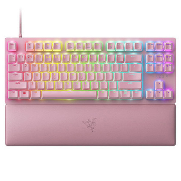 RAZER ゲーミングキーボード Huntsman V2 Tenkeyless Quartz Pink Linear Optical Switch RZ03-03942000-R3M1