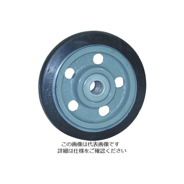 ヨドノ 軽量用ゴム車輪ベアリング入 250φ LB250 1個 132-1961（直送品）