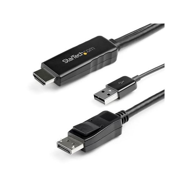 StarTech.com HDMI ー DisplayPort 変換ケーブル 2m 4K/30Hz HD2DPMM2M 1個（直送品）