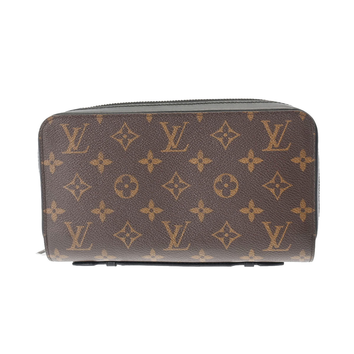 LOUIS VUITTON ルイヴィトン モノグラム マカサー ジッピー XL クラッチバッグ ブラウン M61506 メンズ モノグラムキャンバス 長財布 Aランク 中古 