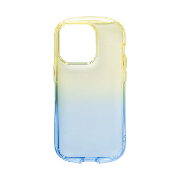 Hamee iPhone 14 Pro用TPUケース IFACE LOOK IN CLEAR LOLLY レモン/サファイア 41-946398