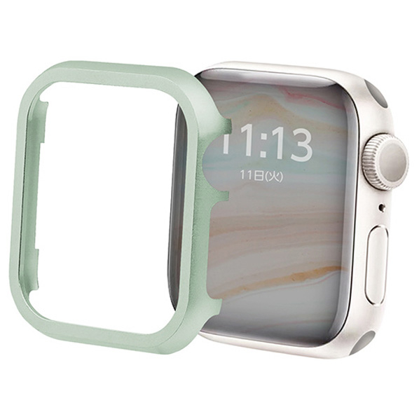 GAACAL Apple Watch Series 7-8 [41mm]用メタリックフレーム グリーン W00114MG5