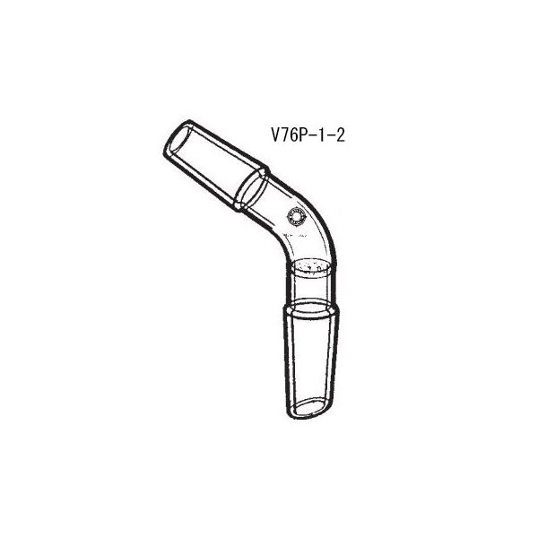 桐山製作所 120°アダプター フィルター付 V76P-1-2 1個 64-1066-47（直送品）