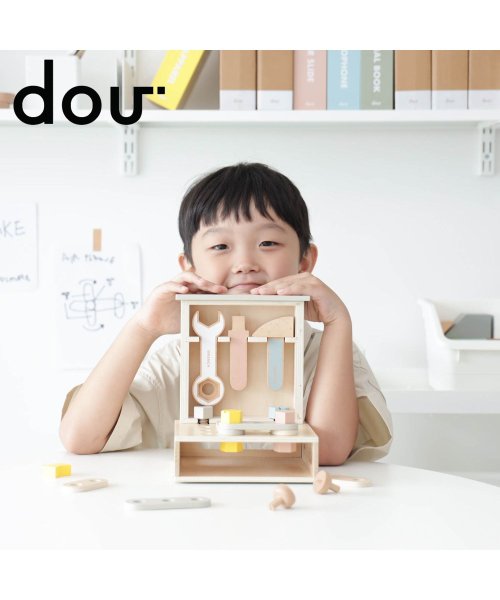 dou? ドウ 木のおもちゃ 知育玩具 学習 工具 ツール ボックス 本 男の子 女の子 キッズ 子供 Dou book tool book 012－D