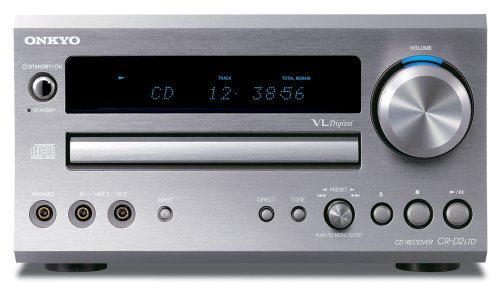 ONKYO CD/FMチューナーアンプ 60W+60W(4Ω) グレー CR-D2LTD(H)【中古品】