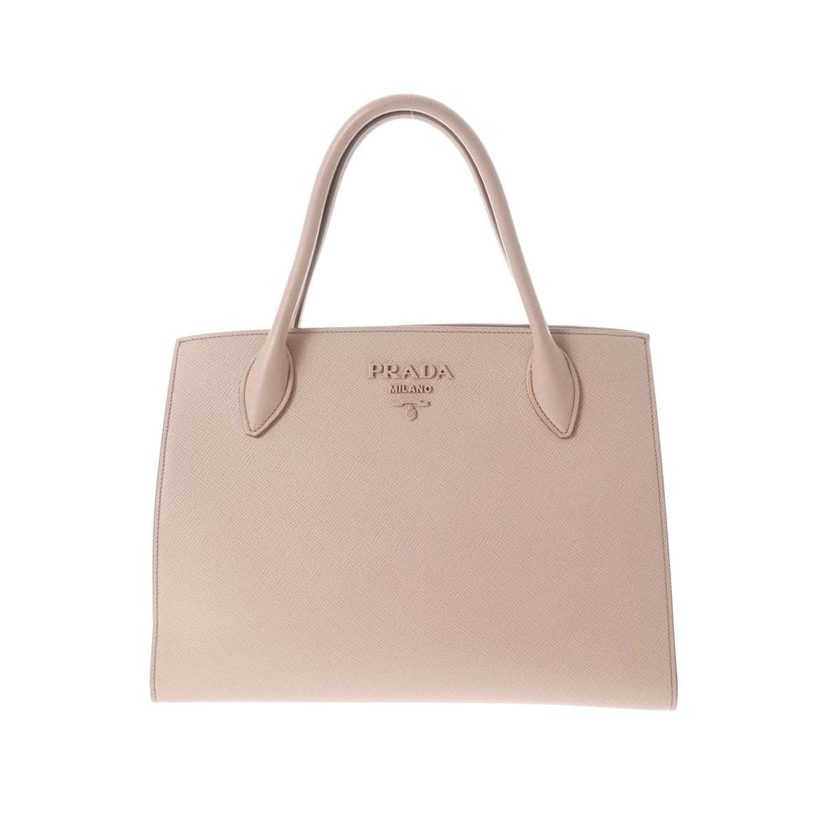 PRADA プラダ 2WAYバッグ ベージュ ゴールド金具 1BA155 レディース サフィアーノ ハンドバッグ Aランク 中古 