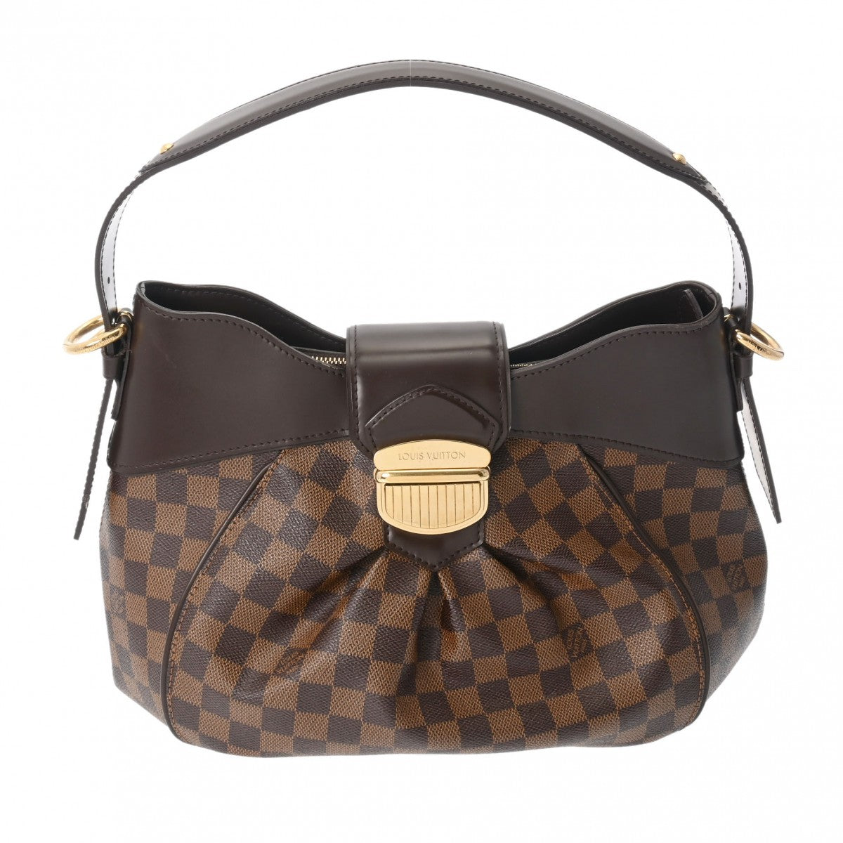 【コストコ お買い得】LOUIS VUITTON ルイヴィトン ダミエ システィナ MM セミショルダー ブラウン N41541 レディース ダミエキャンバス ショルダーバッグ ABランク 中古 