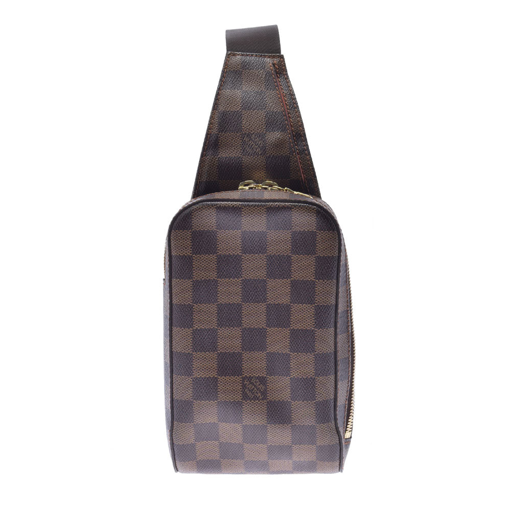 LOUIS VUITTON ルイヴィトン ダミエ ジェロニモス ブラウン N51994 ユニセックス ダミエキャンバス ボディバッグ Aランク 中古 