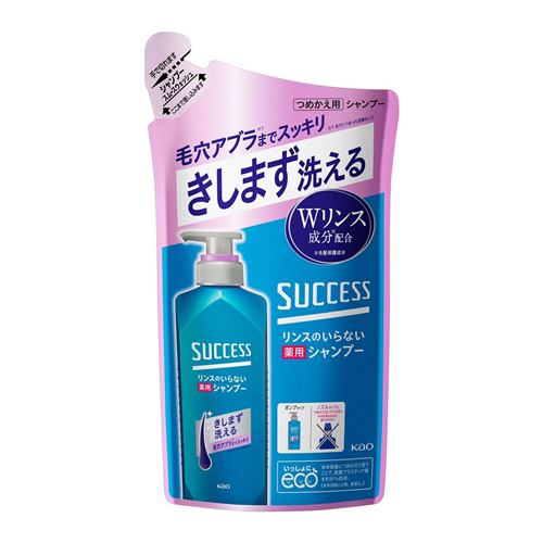 花王サクセス リンスのいらない薬用シャンプー スムームウォッシュ つめかえ用320ml