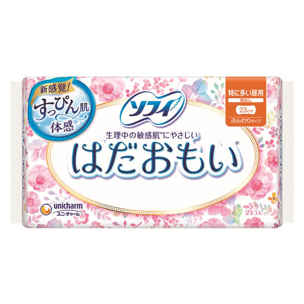 ユニ・チャーム ソフィ はだおもい 特に多い昼用 羽なし24枚 F824329