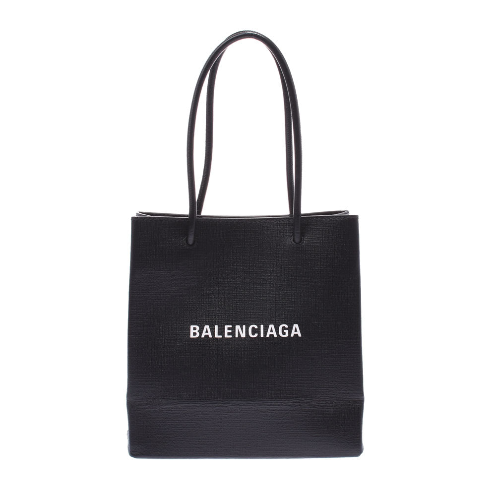 BALENCIAGA バレンシアガ ショッピング トート XXS 2WAYバッグ 黒 597858 レディース カーフ ハンドバッグ ABランク 中古 