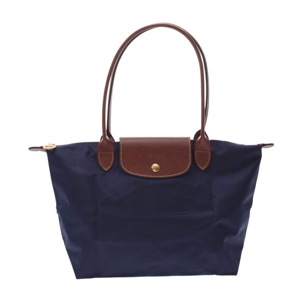 【母の日 ロンシャン】Longchamp ロンシャン ル プリアージュ ロング S ネイビー/茶 L2605089556 レディース トートバッグ 新品 