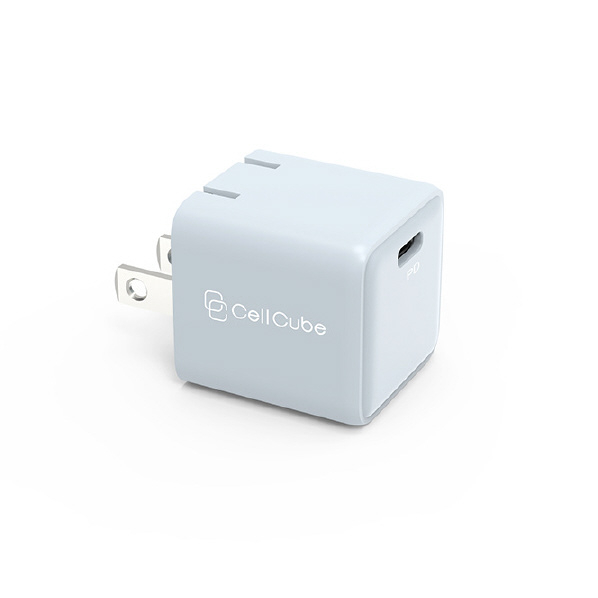 CellCube 1ポートUSB-C Fast Charger GaN Mini(PD30W) ライトブルー CC-AC06-0542