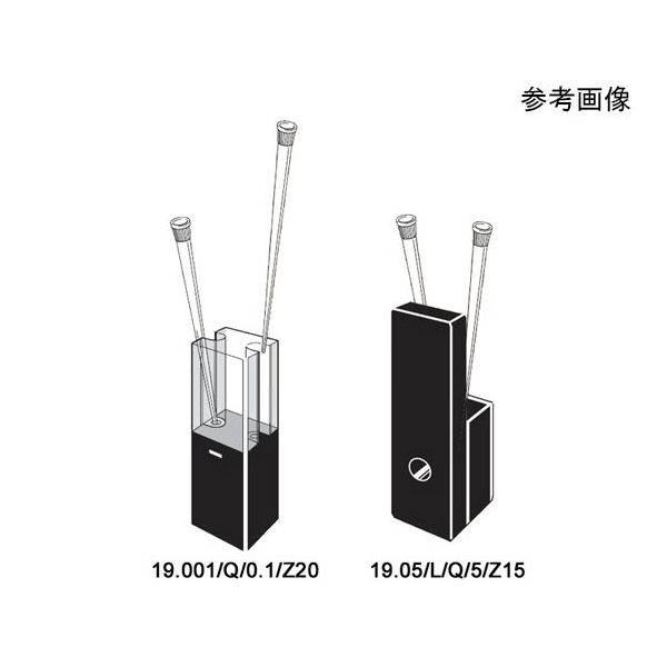 ウルトラマイクロ石英セル 光路長:0.1mm0.0005mL 19.001/Q/0.1