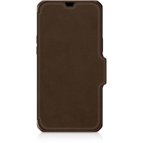 ITSKINS AP2M-HYBRF-BNRL iPhone 12s Pro Max／iPhone 12 Pro Maxケース Hybrid Folio Leather Brown ブラウン