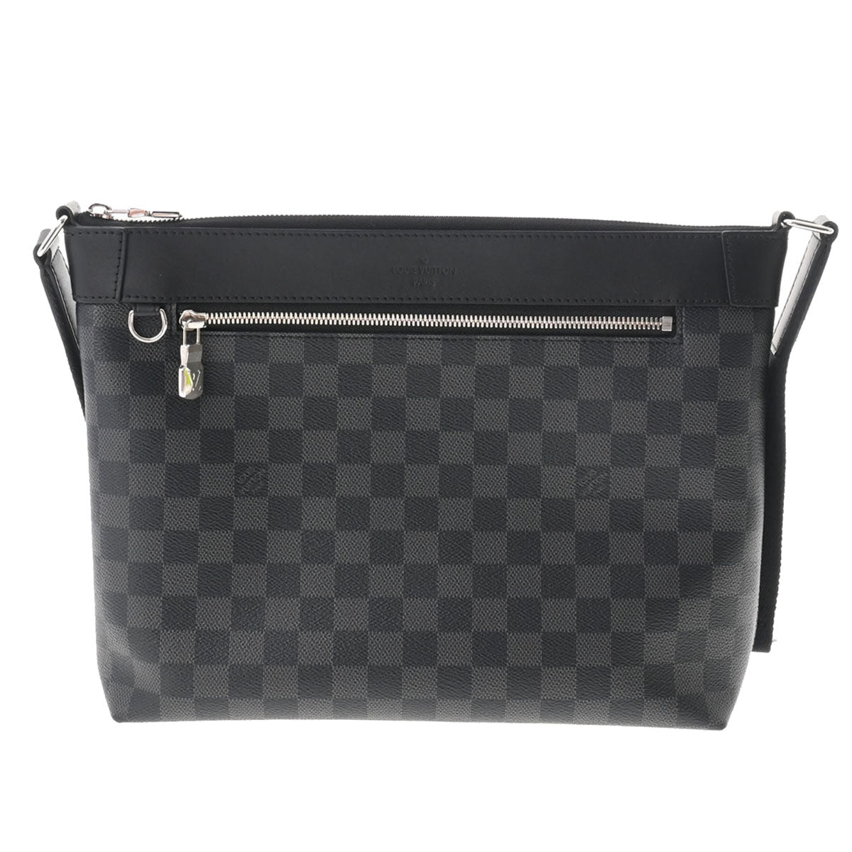 LOUIS VUITTON ルイヴィトン ダミエ グラフィット ミック PM NM 黒/グレー N40003 メンズ ダミエグラフィットキャンバス ショルダーバッグ 新同 中古 